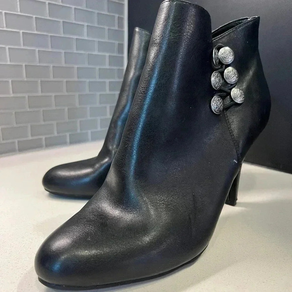 Rialto Black Ankle Boots Size 10 - Picture 1 of 11